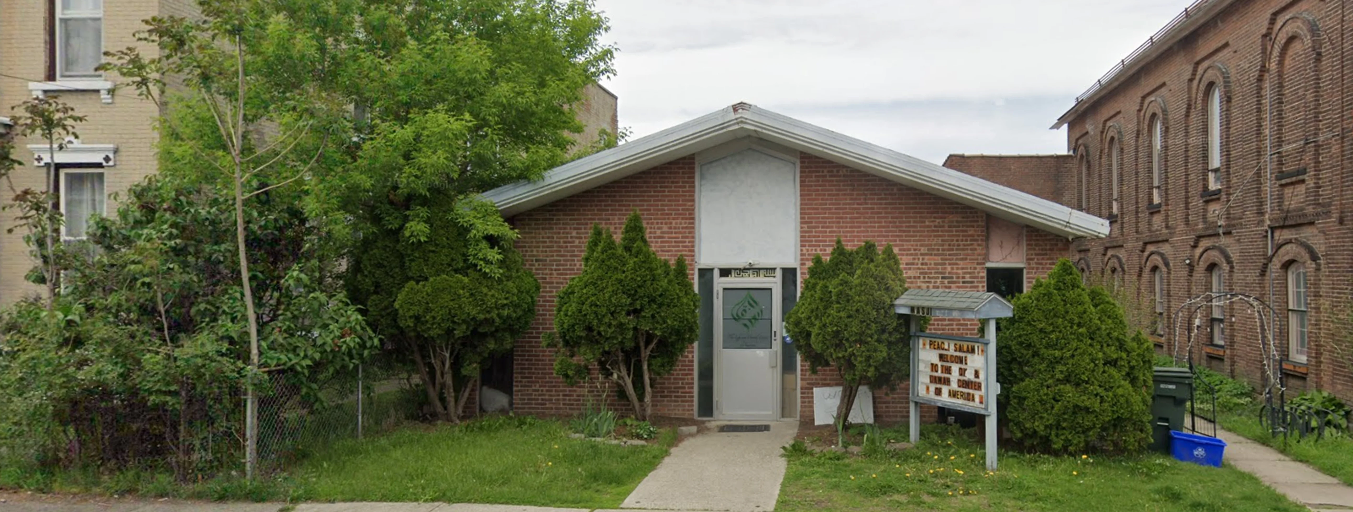 Exterior view of The Fiqh Institute & Dawah Center of America Watervliet building